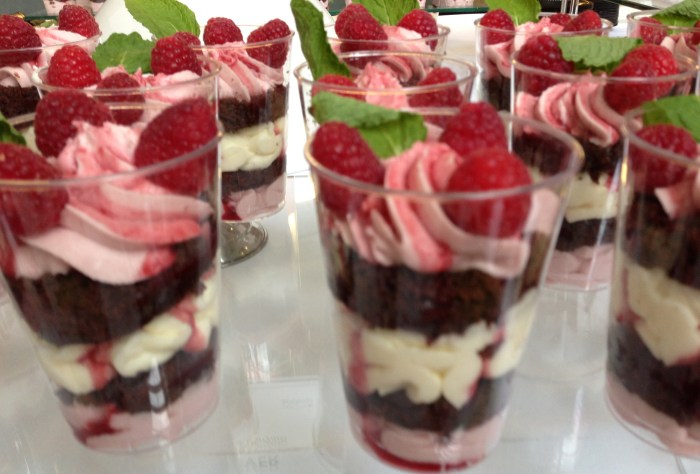 Rasberry White Chocolate Mousse Parfait 2